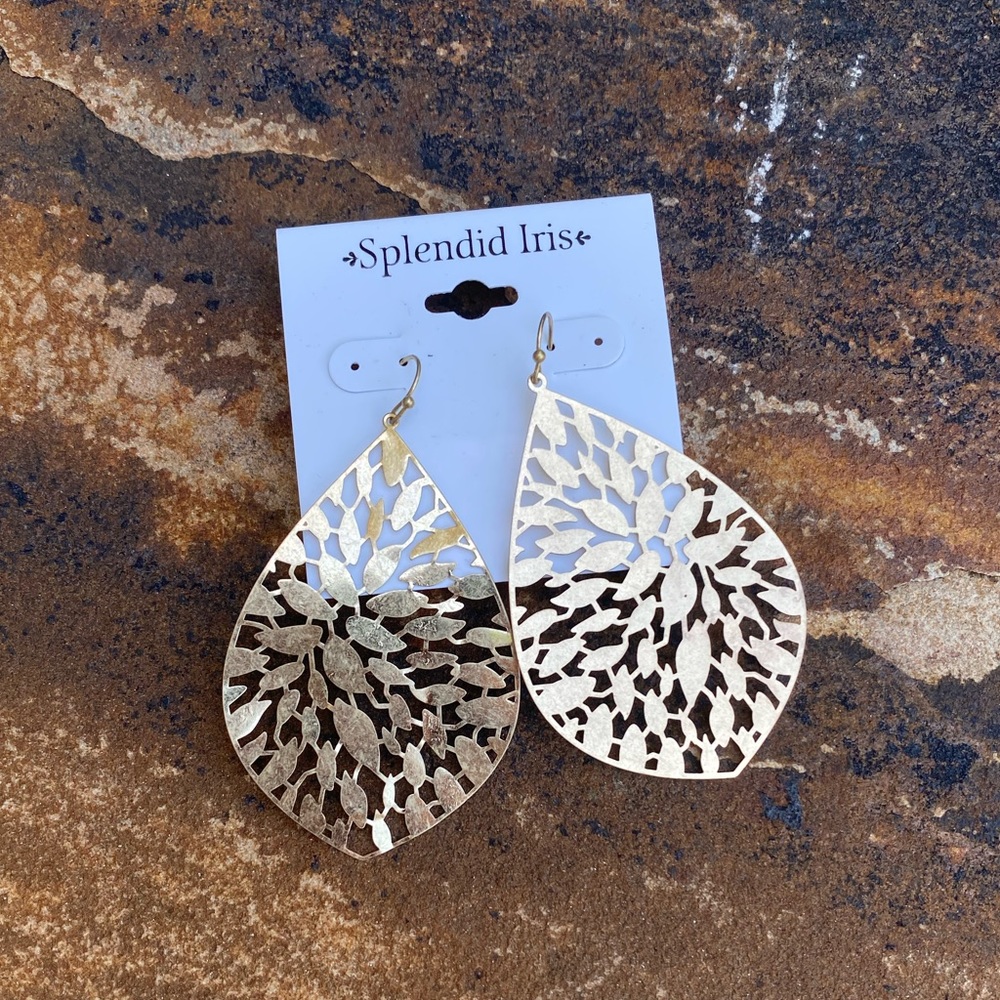 NEW Splendid Iris Teardrop Earrings